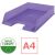 Esselte Colour'Breeze Lavender A4 Plastic Letter Tray with A4 size and Made in Europe icons