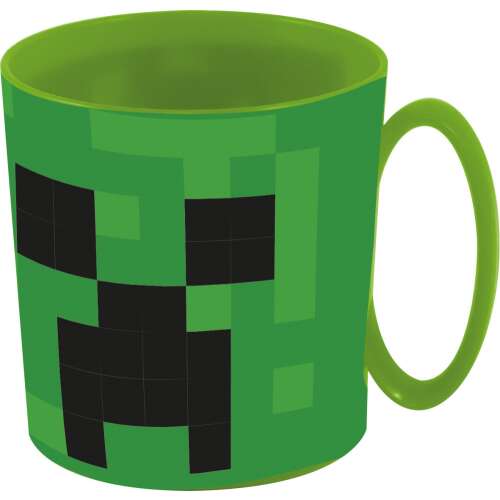 Kubek Minecraft Creeper, 350 ml, zielony, plastikowy, bez BPA
