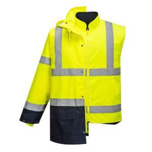 Jachetă de protecție de lucru, bicoloră, 5 în 1, mărimea M "Essential", galben-albastru marin 37540358 Îmbrăcăminte de protecție la locul de muncă