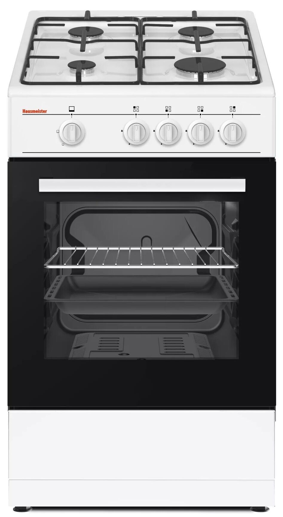 Hausmeister HM5026 4 Égős Gáztűzhely - 49L Sütő