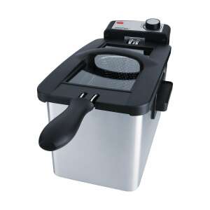 Steba Germany DF 180 deep fryer with stainless steel exterior and black accents - Steba