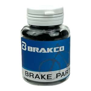 Brakco bowdenház rögzítő kapocs, 100 db, fekete, kerékpár vázhoz - BikeTrade