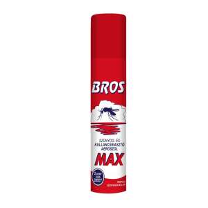 Bros MAX Szúnyog és Kullancsriasztó Aerosol, 90ml, DEET alapú, hatékony szúnyogok és kullancsok ellen, alkalmas trópusi szúnyogok ellen - Bros