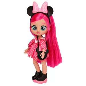 Cry Babies BFF Disney Minnie Mouse csuklós baba rózsaszín ruhával, fekete cipővel és kiegészítőkkel - IMC Toys