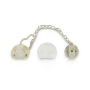 Cangaroo Star szilikon játszócumi cumi + cumitartó lánc, szürke, 0+ hónapos - Cangaroo