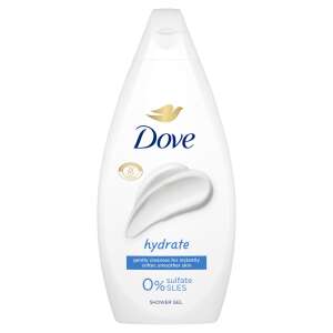 Dove Hydrate gel za tuširanje, 450ml, nježno čisti za trenutno mekšu i glatku kožu, 0% sulfat SLES - Dove