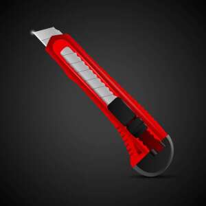 Standard Retractable Cutter Knife with Plastic Handle 103906328 - Wallpaper Cutter