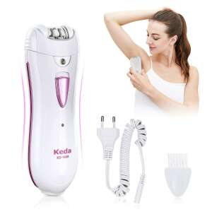 Keda KD-190R epilator for women, cordless, rechargeable, with cleaning brush and dust cover - Epilator