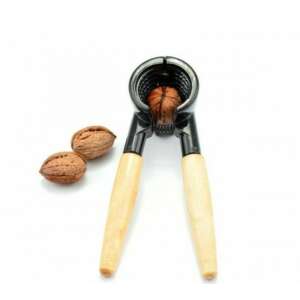 Black metal nutcracker with wooden handles, nutcracker for walnuts, nutcracker for pecans, nutcracker for almonds - Nutcracker