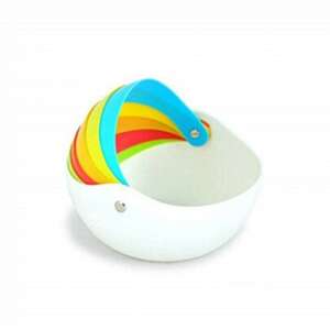 Rainbow plastic bowl, multi-purpose bowl, fruit bowl, snack bowl, serving bowl, kitchen decor, home decor - Serving tray