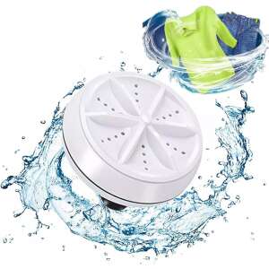 Mini USB ultrasonic washing machine, portable and compact, perfect for small laundry loads - Washing Machine Accessory