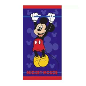Disney Mickey Mouse fürdőlepedő, 70x140cm, kék színű, Mickey egér mintával - Homyl