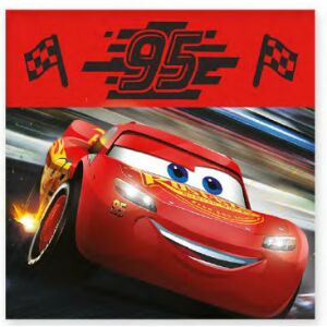 Prosop de mâini Disney Cars Fulger McQueen, 30x30 cm - Prosop
