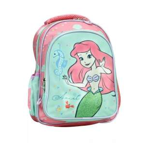 Plecak Disney Princess Ariel, różowy i zielony, 30 cm, z wzorem Ariel i konika morskiego - Plecak, torba Ovis