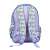 Hátulnézet a Disney Dumbo hátizsákról gyerekeknek, kék és lila színben, Dumbo mintával