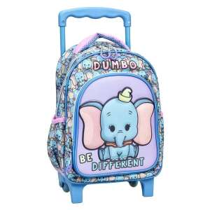 Disney Dumbo Rollrucksack für Kinder, lila mit blauen Details, mit Dumbo-Motiv und dem Schriftzug 'Be Different' - Homyl Rucksäcke & Taschen für Kindergarten