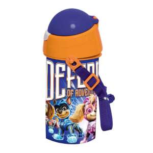 Paw Patrol Wasserflasche, 500ml, mit Tragegurt, blau, orange, lila - Lebensmittel- & Getränkebehälter