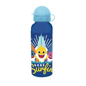 Baby Shark Aluminium-Trinkflasche, 520ml, blau, mit Gone Surfin Design - Lebensmittel- & Getränkebehälter