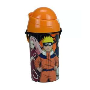 Naruto Wasserflasche mit Strohhalm, 500ml, mit Naruto, Sasuke und Sakura Charakteren - Lebensmittel- & Getränkebehälter