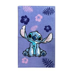 Disney Lilo és Stitch Kéztörölköző - Lila - 30x50 cm - Jerry Fabrics