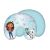 Gabby's Dollhouse travel neck pillow for kids, bubbles design