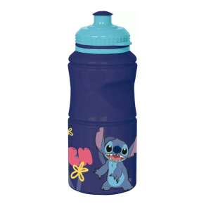 Пластмасова бутилка за вода Disney Lilo и Stitch 380ml, синя с дизайн Stitch - Kulacs