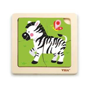 Drevené puzzle Viga Zebra pre batoľatá - Puzzle pre bábätká