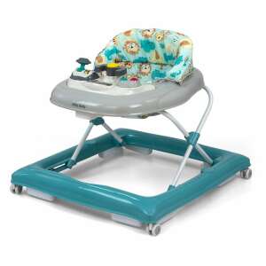 Milly Mally Patrol Safari baby walker, teal and gray, with animal print seat - Babies & Toddler