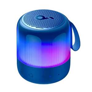 Anker SoundCore Glow Mini portable Bluetooth speaker, blue, 360 degree sound, IP67 waterproof, with light show - Bluetooth Speaker