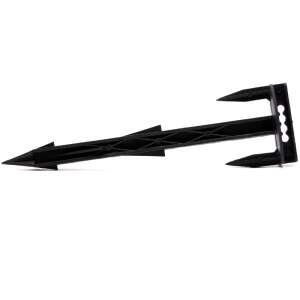 16 cm-es fekete műanyag talajtakaró és kábel rögzítő tüske - Rögzítő