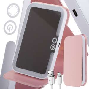 Koláž funkcií LED kozmetického zrkadla - Kozmetické zrkadlá