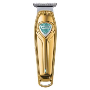 VGR V9111 Professional Cordless Hair Clipper with 4 Combs, Cleaning Brush and Oil, Gold