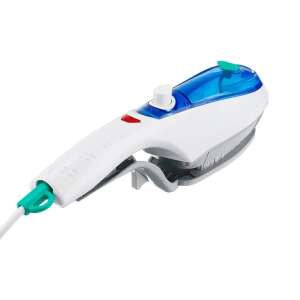 Perie electrică cu aburi și fier de călcat 2 în 1 pentru haine, 850W, albastru - Aparate de abur manual