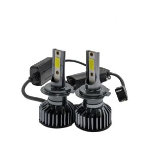 Pair of H7 LED car headlight bulbs, 6000K, 12000 lumens, bright white light - Car bulb