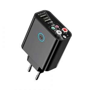 HK16 Multifunkčný Bluetooth Audio Adaptér, Čierna, 2 USB Porty, TF Karta, AUX, RCA - Autoelektronika