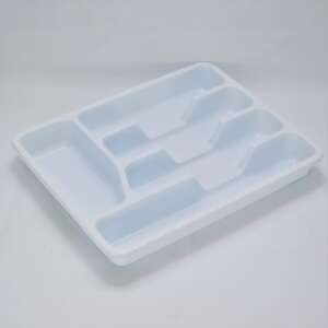 Praktikus Evőeszköztartó - 6 Rekeszes - 33x26cm - Fehér