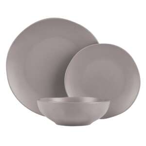 Set de vesela Berlinger Haus BH 10023 Taupe 18 piese, care include o farfurie de cină, o farfurie de salată și un bol - Serviciu de cină