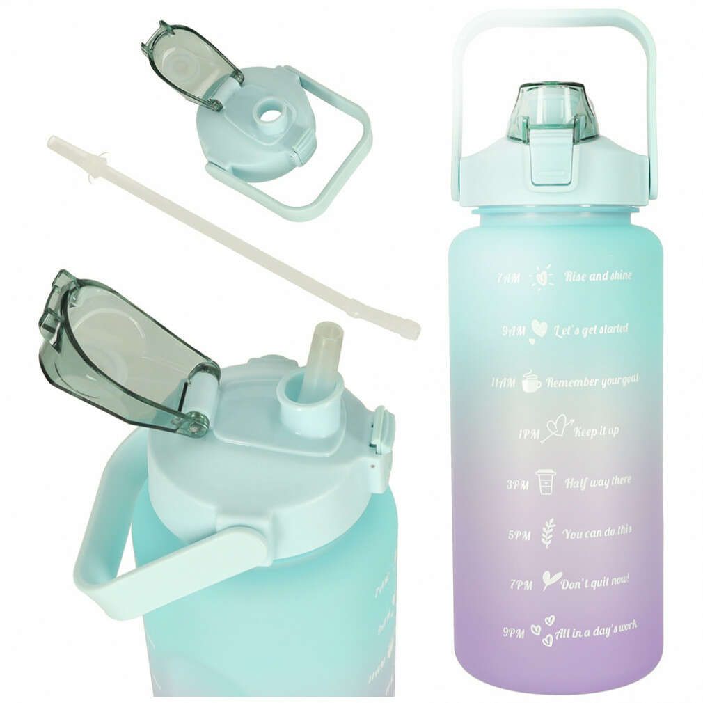 Motivációs Vizes Palack - 2000ml - Színátmenetes