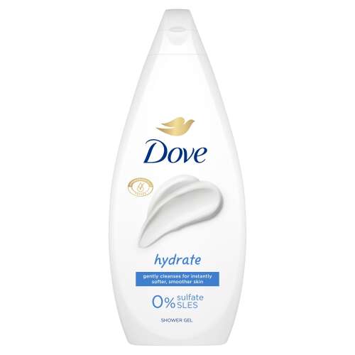 Dove Hydrate Duschgel, 720ml, sulfatfrei, reinigt sanft für sofort weichere, geschmeidigere Haut