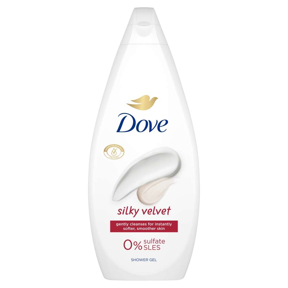 E-shop Dove Silky Velvet krémový kúpeľ 720ml