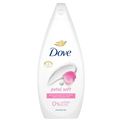 Dove Petal Soft Duschgel, 720ml, reinigt sanft für sofort weichere, geschmeidigere Haut, 0% Sulfat SLES