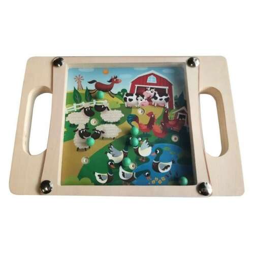 Fa golyóvezető játék farm témával, Magni márka