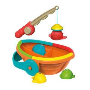 Clementoni Baby Szivárvány horgász szett, színes horgász játék babáknak csónakkal, horgászbottal és halakkal - Clementoni