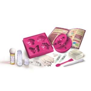 Clementoni Tudomány és játék Szappan, és fürdőbomba készítő készlet tartalma, tartalmaz formákat, szappan alapot, illatot és útmutatót - Clementoni