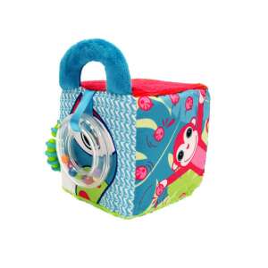 LUDI Dzsungel Plüss Aktivitás Kocka - Baba Játék