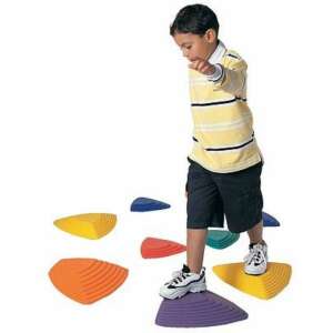 Folyami kövek Mozgásfejlesztő játék lépőkőkkel, szórakoztató és fejlesztő játék óvodásoknak - Szabadtéri ügyességi játék