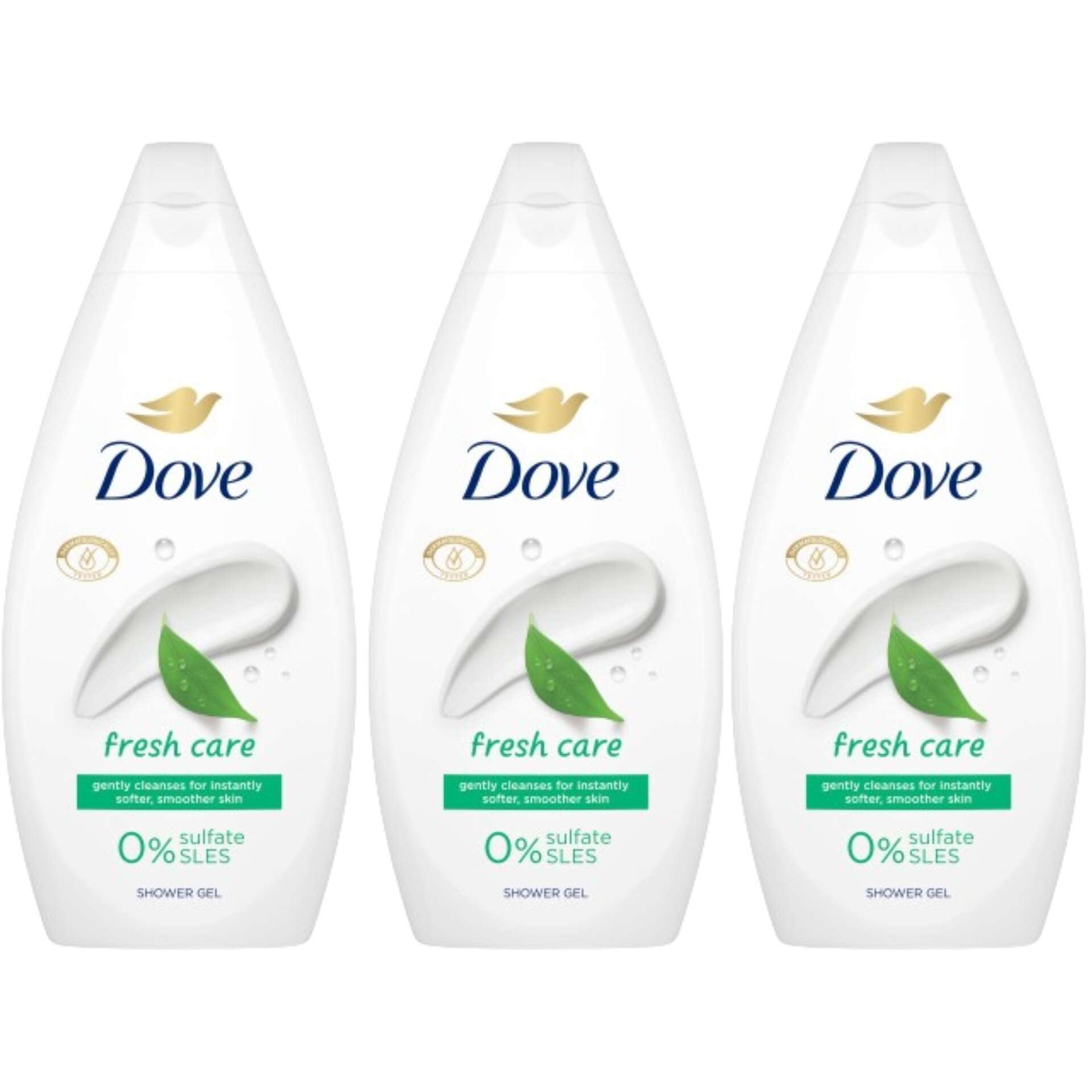 E-shop Dove Fresh Care krémový kúpeľ 3x450ml