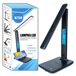 K711N LED Asztali Lámpa - Óra, Hőmérő, Naptár