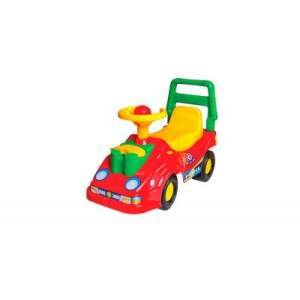 Red Ride On Toy Car with Steering Wheel, Horn, and Phone for Toddlers - Garden