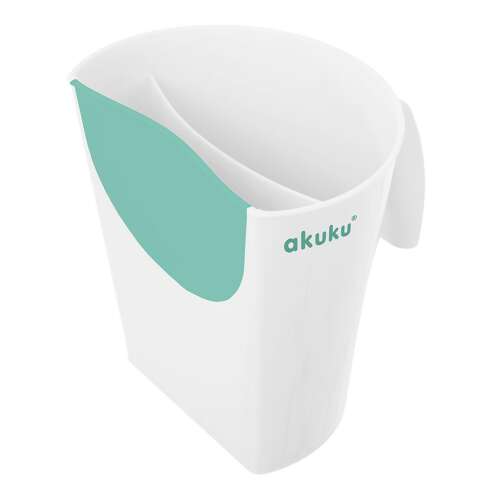 Akuku baba hajsampon öblítő, fehér és menta zöld színben, a könnyű és biztonságos hajmosáshoz